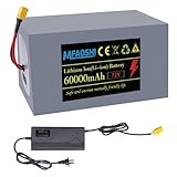 MFAOSHI 72V 60Ah Lithium Battery Pack for E-Bikes, Scooters & Motorcycles,with 2A Fast Charger, LCD Display & 30A BMS | Universal Fit for 250W-3500W Motors, XT90 Connector Included