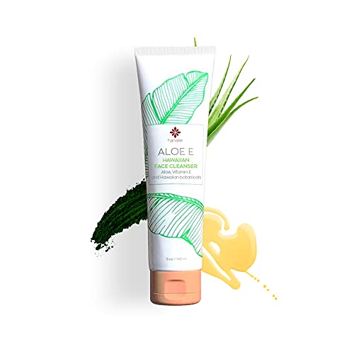 Hanalei Aloe Face Cleansing Gel Gentle And Oil-Free Face Wash For All Skin Types – Made With Aloe, Vit E, And Natural Hawaiian Botanicals - Made In Usa, Vegan And Cruelty-Free (5 Oz) #TOP27