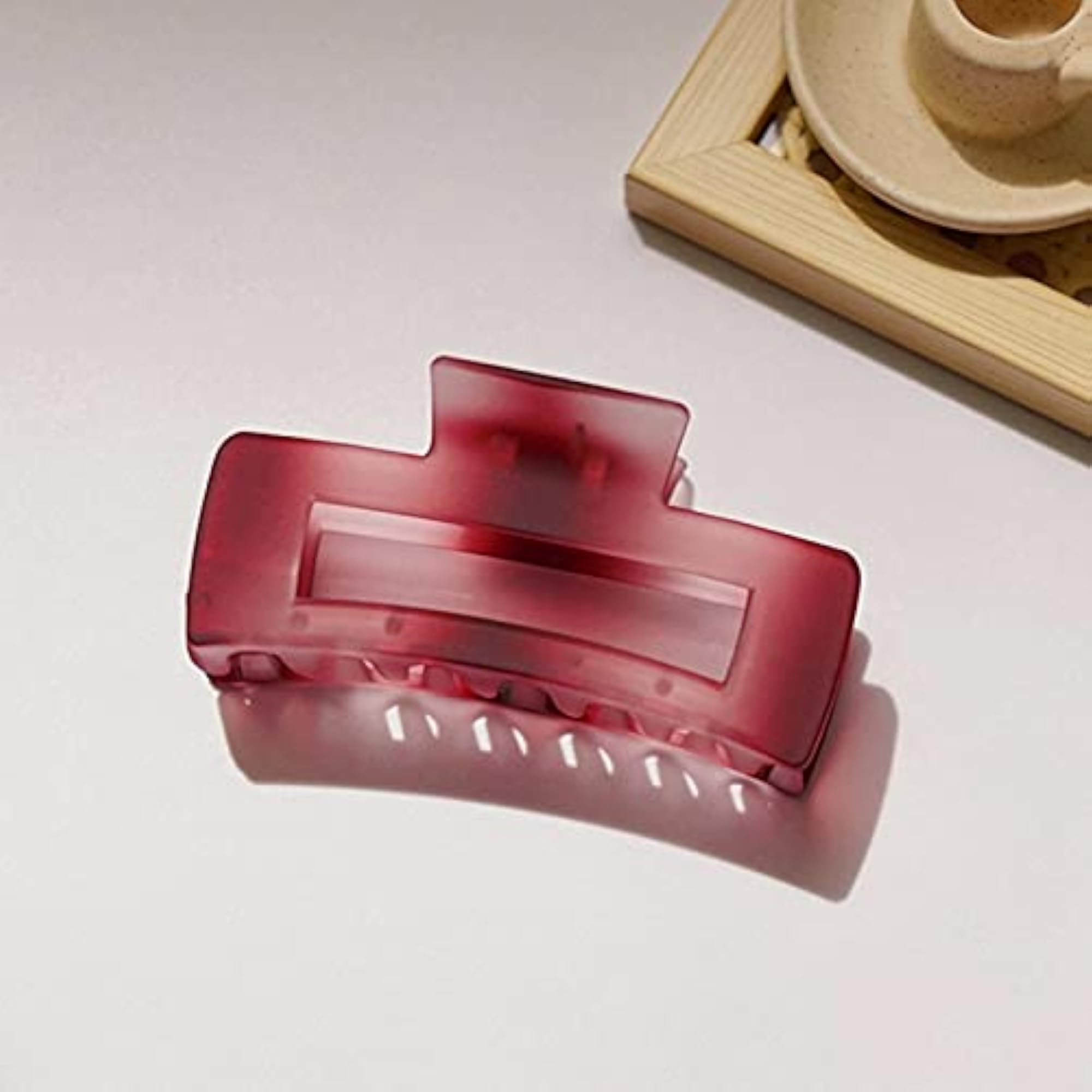 4PCS Rectangle Hair Claw Clips, Fashionable Strong Hold