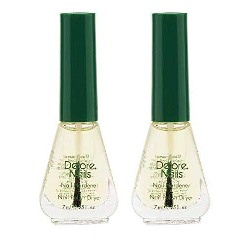 Delore for Nails Hardener and Nail Polish Dryer.25-Ounce (Pack of 2) - SET OF 2