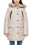  Q/S designed by - s.Oliver Damen 46.910.52.4748 Jacke, Beige (Beige 8030), Large (Herstellergröße: L)