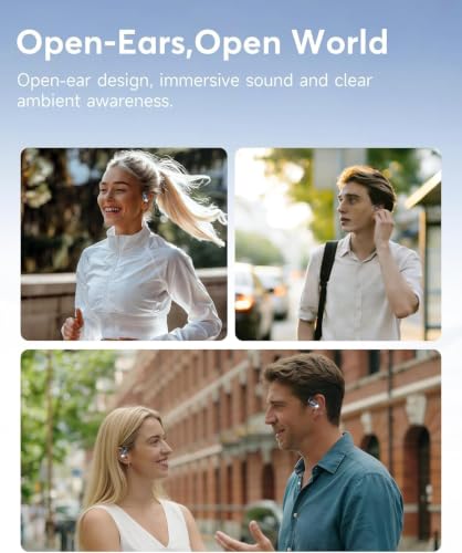 Image of Paekole Ultra Open Ear Headphones,Over Ear Translation Earbuds