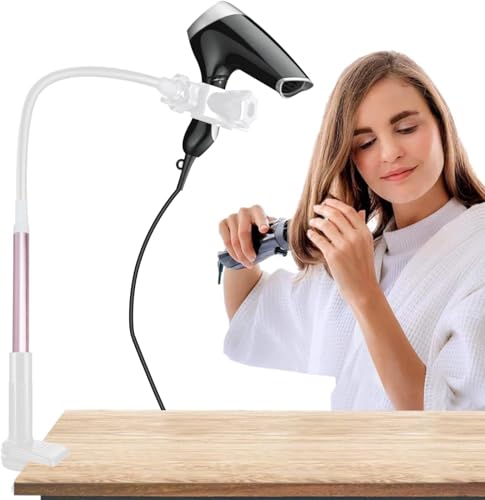 siawadeky �h���C���[�z���_�[ �N���b�v�� �f�X�N�g�b�v�Œ� �w�A�h���C���[�X�^���h ������ 360�x���R��] �h���C���[���b�N ���t���ȒP �������߉\ �h���C���[�|�� ���ʏ� �o�X���[�� ���e�@ �w�A�T�����p (�z���C�g)