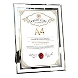 フォトフレーム a4 ガラス おしゃれ 写真立て 賞状 写真スタンド ギフト 置き専用