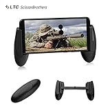 LTC “ScissorBrothers” Holder H1 for Mobile Game, Foldable, Anti-Slip, Use for PUBG/Rules of Survival, Compatible with 4.5” to 6.4” Smartphone- Black