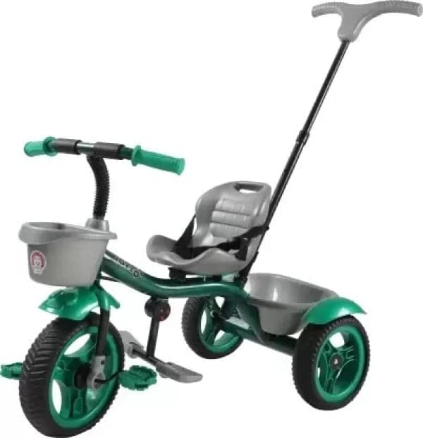 Maanit Striker Trike Push&Plug Baby Trike With Dual Storage Basket,Adjustable Parental Handle,Detachable Guardrail,Harness,Folding Footrest For Kids|Boys|Girls Age Group(2 To 5 Years)(Hs4),Black (B0C6B6LBHK) Amazon Price History, Amazon Price Tracker
