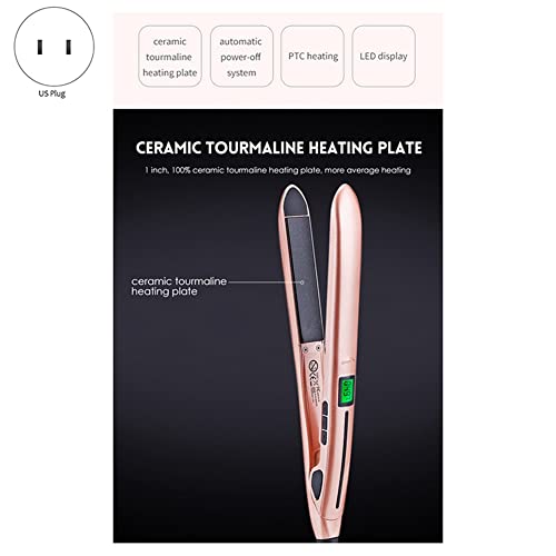 Plancha y rizadora de cabello 2-en-1 con placas y calor miniatura 5