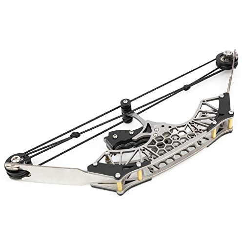 Zshjgjr Mini Bow And Arrow Set, Mini Compound Bow, Small & Compact Toothpick Bow For Shooting Practice Hunting Archery Entertainment Fun (7.9" Compound Bow) #TOP5