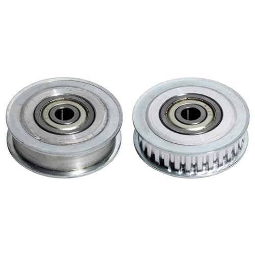 Durable 2pcs XL Type 30T Idler Pulleys, Transmission Idler Pulley Width 11mm Bore 8/10/12/15mm Bearing Timing Belt Pulley (Size : 8mm, Style : with Teeth)