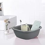 4 Grey 8 Quart Wash Basins, Small Plastic Tub - Image 6