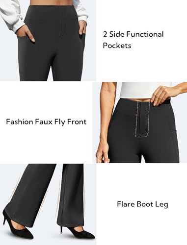 Women's Work Pants Business Casual Dress Pants High Waisted Stretchy Pull on Office Slacks with Pockets4