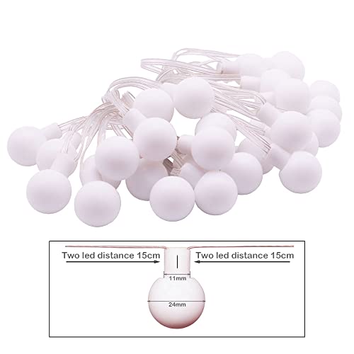Loamlin 29.5Ft Dream Color Led Round Ball String Lights - Rgb Addressable Individually Led Strip, Ip67 Waterproof Bluetooth App Control Outdoor/Indoor String Lights For Balcony, Backyard, Party #TOP3