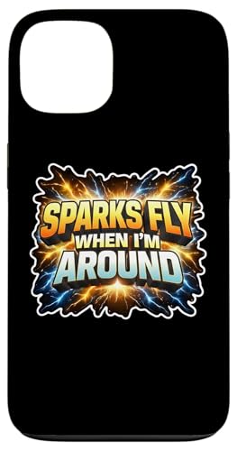 �ʔ����d�C�Z�t�X�p�[�N�t���C When I'm Around Joke Pun ���p �X�}�z�P�[�X iPhone 13 �p