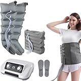 Masseur de jambes de pressothérapie à compression d'air pour mollets, compression lymphoedème Macjines 6 | Système de récupération des bottes de compression à 8 cavités, machine de pression