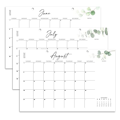 Aesthetic Modern Greenery Desk Calendar - Runs Until July 2024-17"X11" Desktop/Wall Calendar For Easy Organizing - Incl. 2023 #TOP6