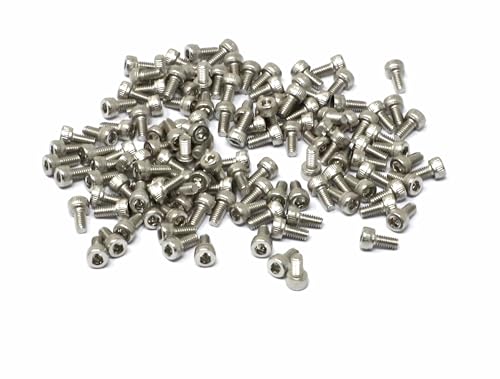 Image of iexcell 100 Pcs M2.5 x 5mm Thread Pitch 0.45 mm Stainless Steel 304 Hex Socket Head Cap Screws Bolts Kit