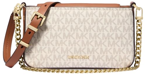 Michael Kors Bryant Bolsa transversal conversível pequena, Baunilha/Bolota, One Size