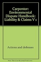 Environmental Dispute Handbook V1 0471548642 Book Cover