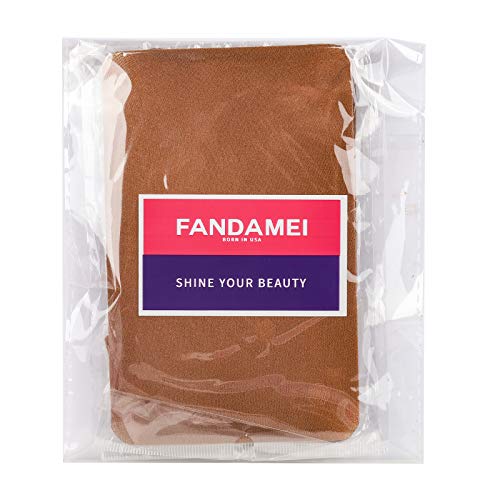 FANDAMEI Wig Cap, 4 pieces Dark Brown Stocking Wig Caps Stretchy Nylon Wig Caps for Women - Thumbnail 7