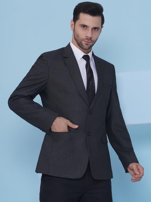 Image of FAVOROSKI Tuxedo Formal Blazers for Men with 2 Pockets | Rayon Slim Fit Single Breasted Blazer | Semi Ethnic Wear Tuxedos | Solid Tuxedo Blazers in Shawl Collar | Blazer for Wedding, Festive, Formal