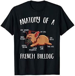 Anatomy Of A French Bulldog Frenchie Dog Lover Pet Animal T-Shirt