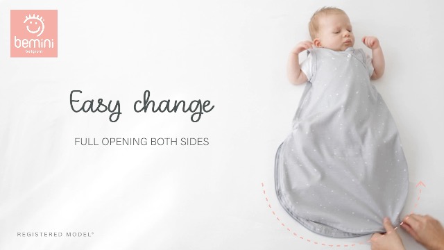 BEMINI Magic Bag Gigoteuse Bébé 4-12 Mois Bio Gaufrée TOG 1 Vert Celadon