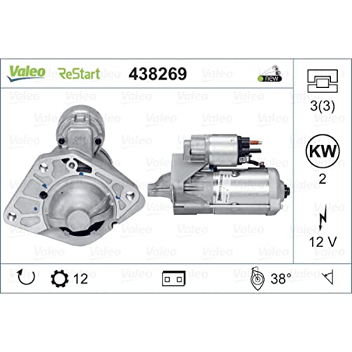 Démarreur VALEO 438269 haute puissance d'allumage pour Nissan et Renault SUV