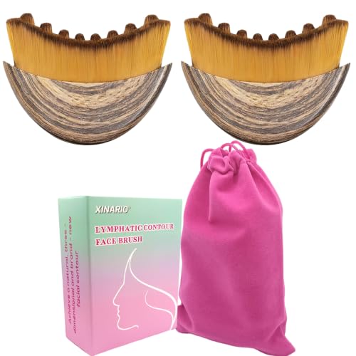 Brosse pour contour lymphatique visage pour votre routine beauté quotidienne éclat et fermeté