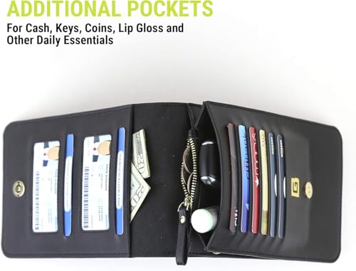 Gear Beast Crossbody Cell Phone Purse with Touchscreen Window Phone Pocket, Lightweight Shoulder Bag with RFID Protection and Adjustable Strap (Black)4