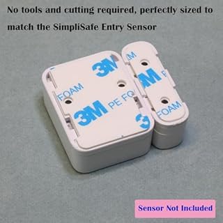 UESGSEIZO Double-Sided Adhesive Replacement for SimpliSafe Entry Sensors – 60 Pre-Cut Tape (30 for Sensors, 30 for Magnets) – Durable & Dependable Bond for Secure, Long-Lasting Hold