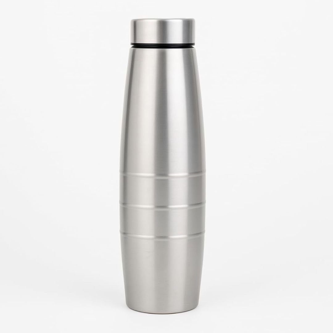 【Garrafa Squeeze De 650ml Aço Inoxidável】 Antivazamento Com Tampa Canudo Alça Portátil