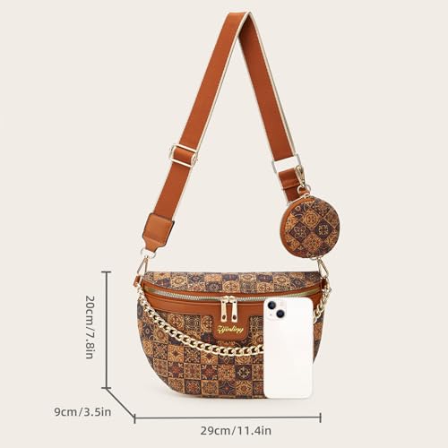 Image of Small Shoulder bag Crossbody waist bag women's chest bag Casual crossbody bag shoulder bag