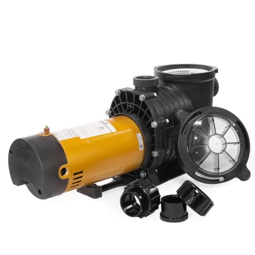 XtremepowerUS In-Ground Swimming Pool Pump Spa 1.75HP Dual Speed High Flow 5,280 GPH 1.5' NPT w/ Slip-On Fitting Included, Filter Basket, 230V