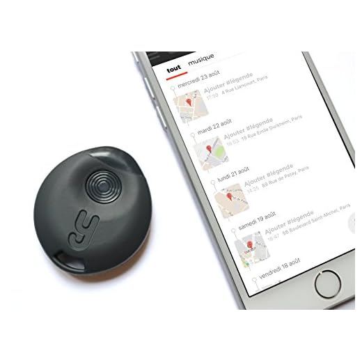 Yuzzit Bluetooth Multifunktions-Schlüsselfinder, GPS Standort-Marker, Sprachmemo, Musikerkennung (Weiß)