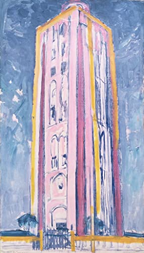 Tableau Phare de Westkapelle de Mondrian, impression d'art mural premium vintage