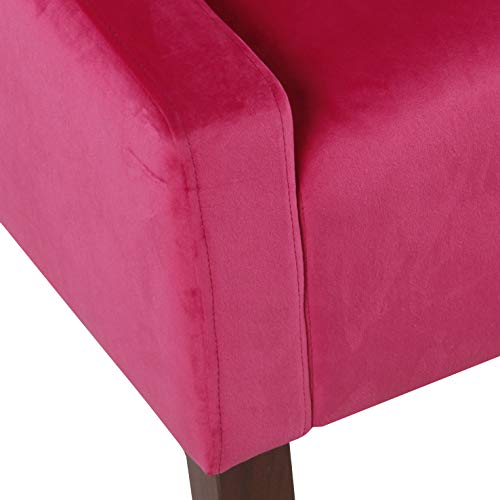 Image of HomePop Classic Swoop Arm Accent Chair - Pink