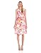 Kasper Women's Sleeveless Belted Floral Shantung Dress