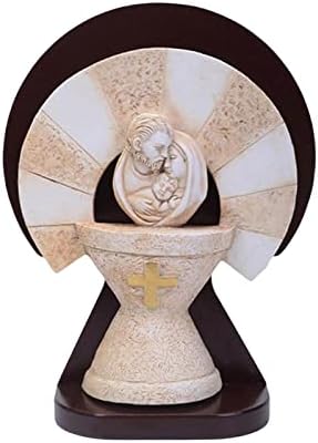 Holy Family Figure Resin Statues Display Decors Nativity Scene Collectible Figurines for Christmas
