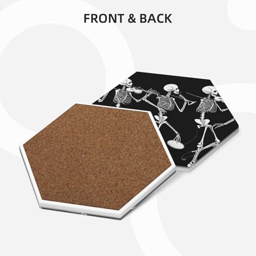 Dessous de verre en céramique et support hexagonal haut de gamme - 8