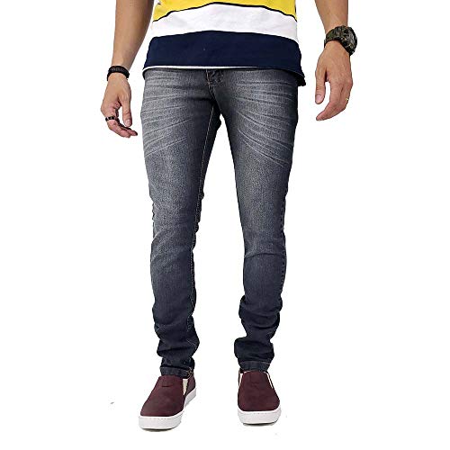 Kit com 3 Calças Jeans Masculinas Slim com Lycra Bamborra Tamanho:38