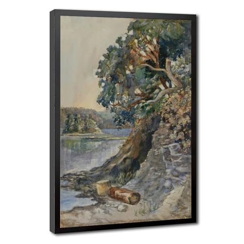 Toile Emily Carr Arbutus Tree cadre suspendu pour bureau terne