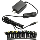 Kaito Denshi(海渡電子) ACアダプター [PSE適合品] 12V 1.5A 18W センタープラス プラグ 外径5.5mm 内径2.1mm 汎用 スイッチ付き 電源 DC 直流 給電 充電 RoHS 変換 8種セット