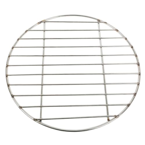 Frunimall Parrilla de acero inoxidable, redonda, rejilla de enfriamiento para tartas, rejilla de enfriamiento redonda para...
