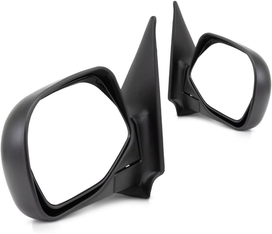 For Mazda B2300 1996 1997 1998 Driver and Passenger Side | Pair Door Mirror | | Manual | SE Model | Textured Black | Replacement For 4L5Z17683BAA | FO1320165