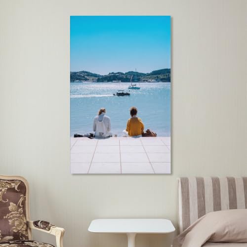 Tableau mer tranquille impression sur toile zen 50x75 cm
