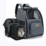 Cat Carrier Backpack Expandable Extra Large Travel Pet Backpack Adjustable Airline Approved Bag,Smal
