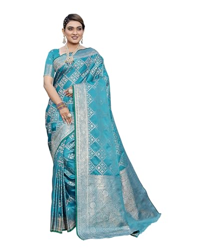 Image of Yashika Women's Pure Kanjivaram Silk Saree Soft Banarasi Style Wedding With Blouse Piece | Saree For Women | New Sari