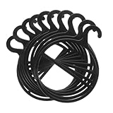 HIAKDOFT 10pezzi Appendiabiti Girevole Per Sciarpe Organizer Appendiabiti in Plastica Per Cravatte e Sciarpe Porta Per Armadio Pensili