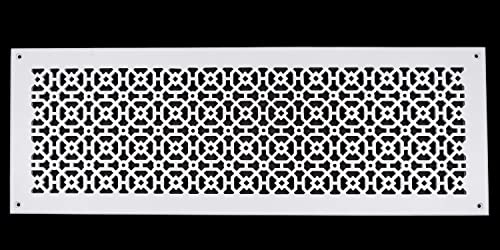 Grille d'aération de retour d'air blanche 20x61 cm pour optimiser la ventilation