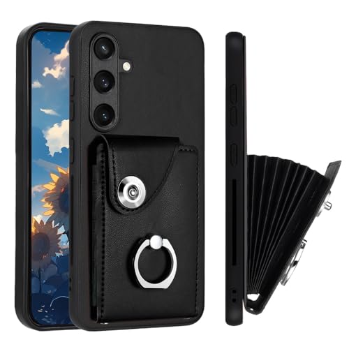 Protégez votre Samsung S25 Plus des chutes grâce à cette coque rabat noir